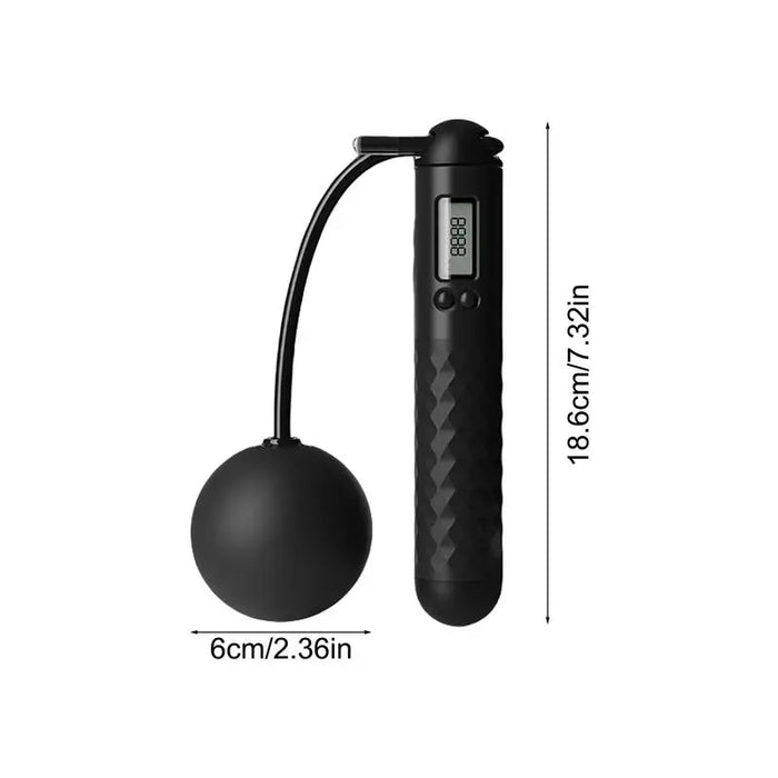 Digital Jump Rope with Counter & Weighted Handles