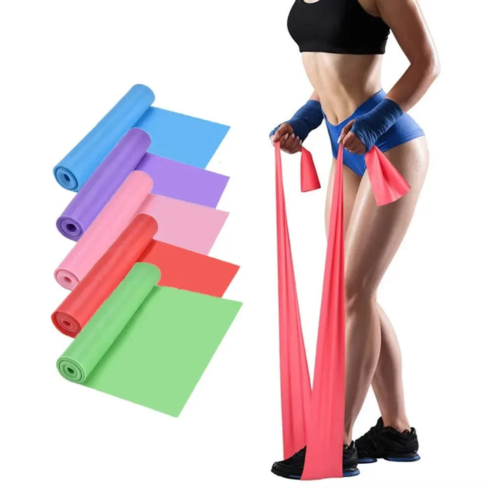 Yoga Resistance Bands – Natural Rubber Latex Elastic Bands for Pilates, Fitness, and Home Gym Workouts