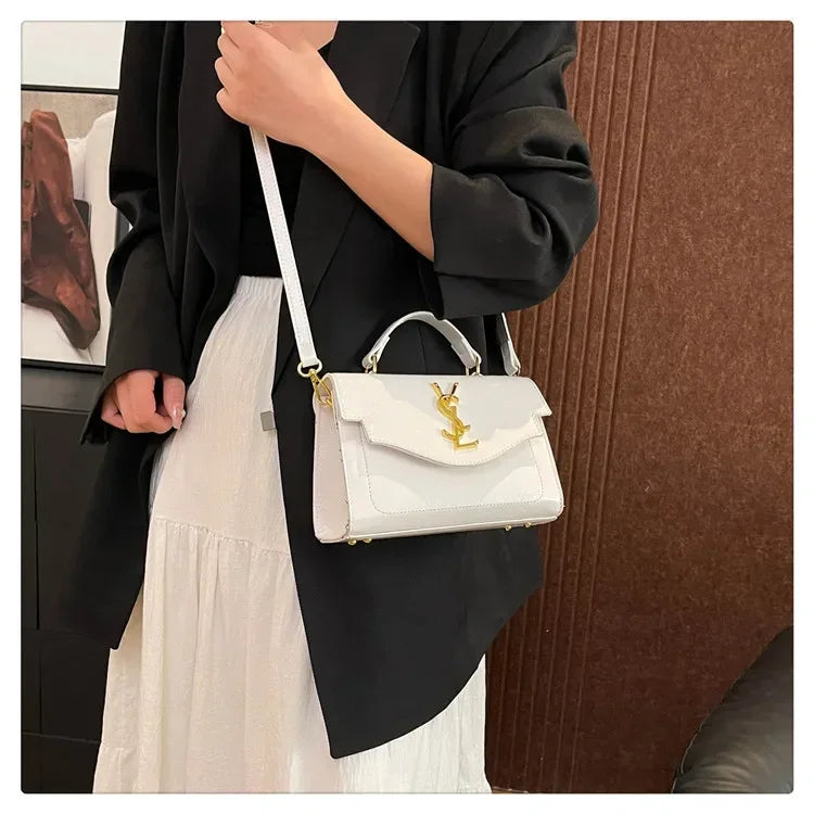 New Arrival 2025 Spring: Structured Textured Crossbody - Envelope Style, Detachable Chain, Women's Purse for Work & Events