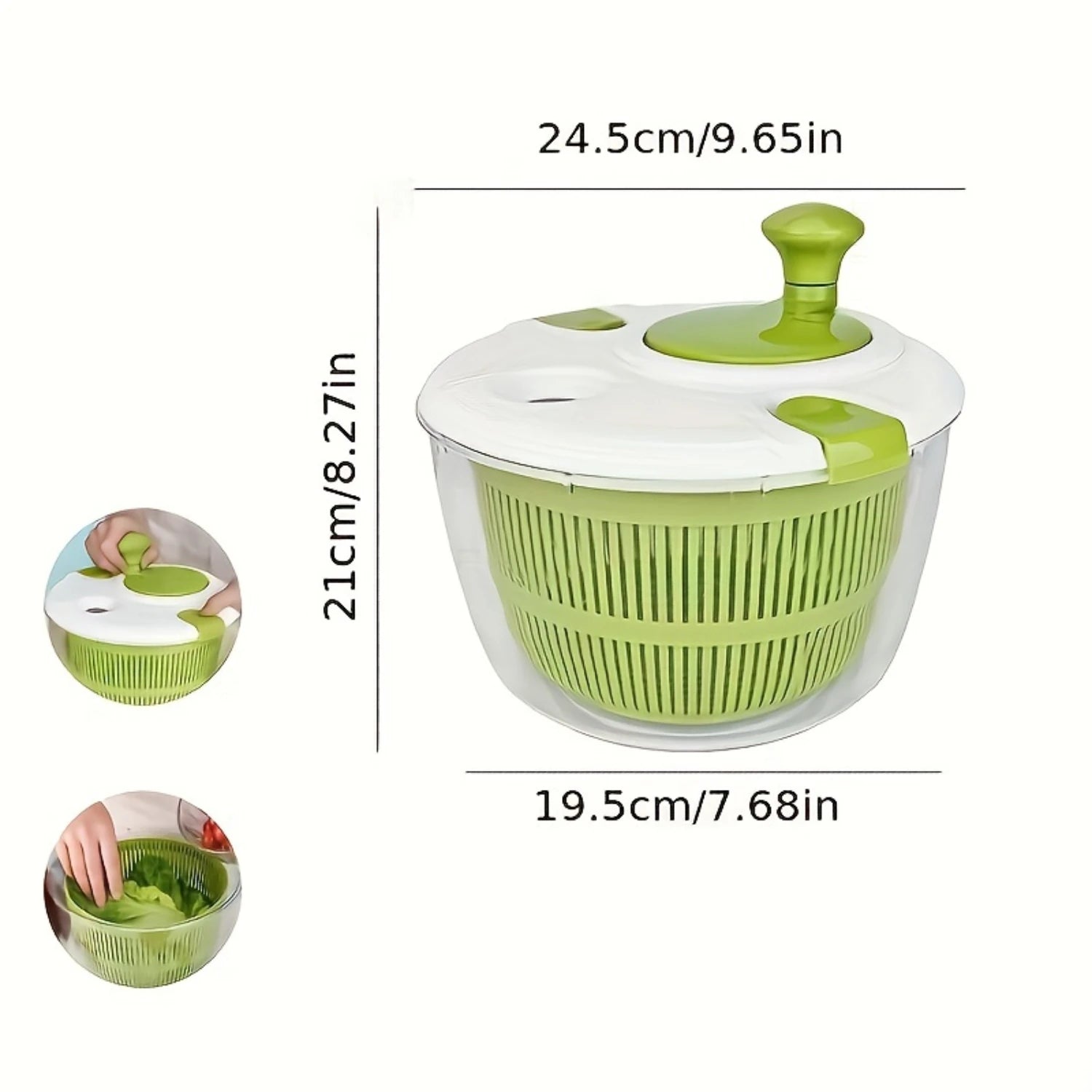 Vegetable & Salad Spinner with Colander Basket