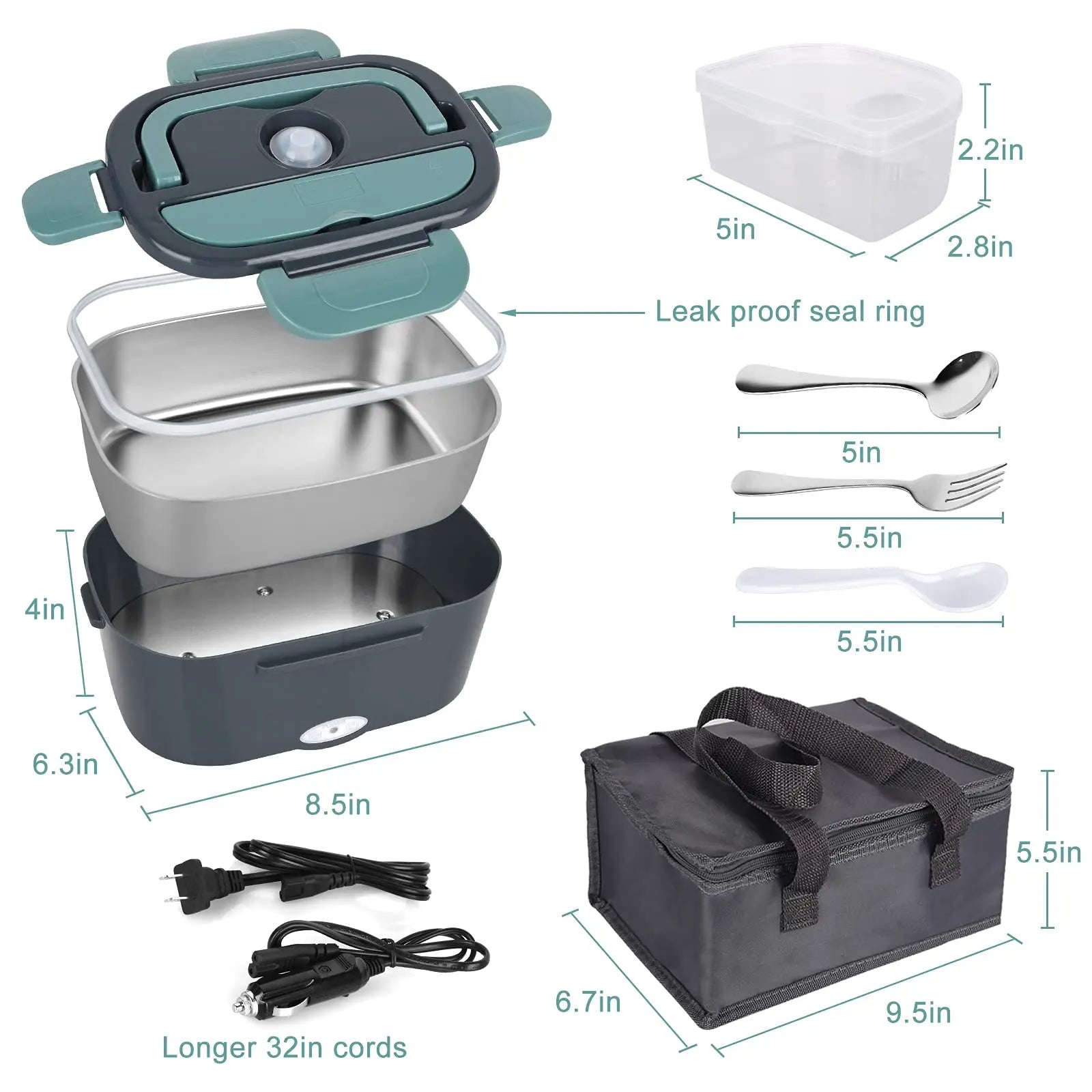 Portable Electric Heated Lunch Box