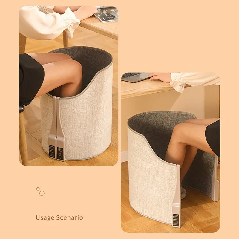 Folding Electric Foot and Leg Warmer with Adjustable Thermostat