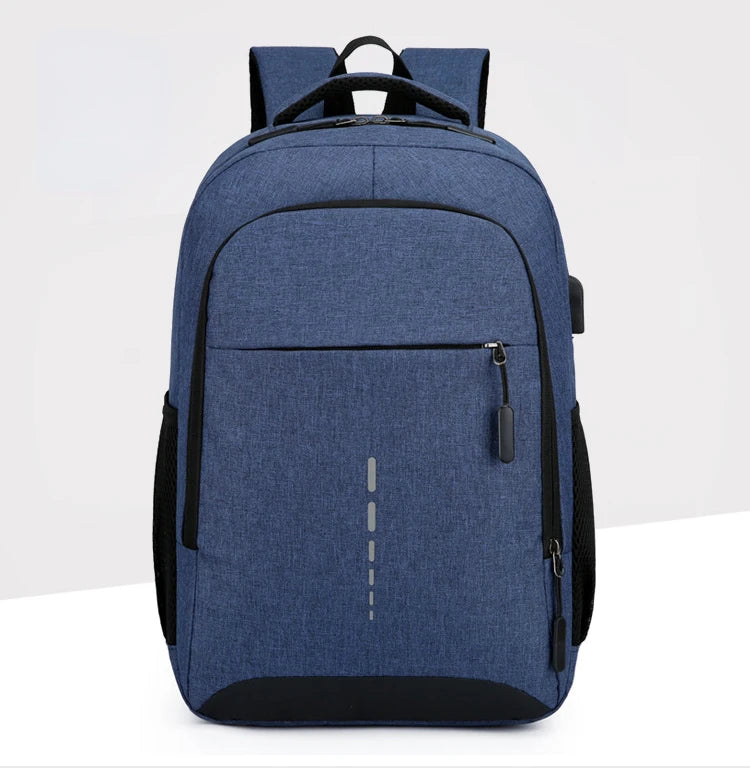 Classic Men Waterproof Backpack USB Charging Casual Travel Backpack Men Large Capacity Travel Laptop Backpack School Bag