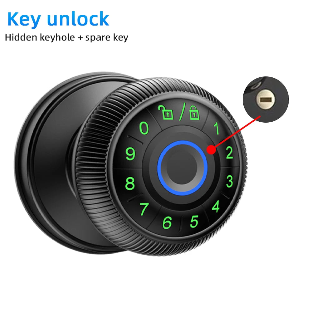 Smart Fingerprint Door Lock with Tuya App Control