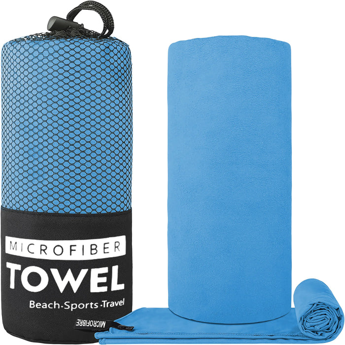 Quick-Dry Microfiber Sports Towel for Travel & Outdoor Activities