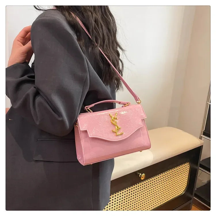 New Arrival 2025 Spring: Structured Textured Crossbody - Envelope Style, Detachable Chain, Women's Purse for Work & Events