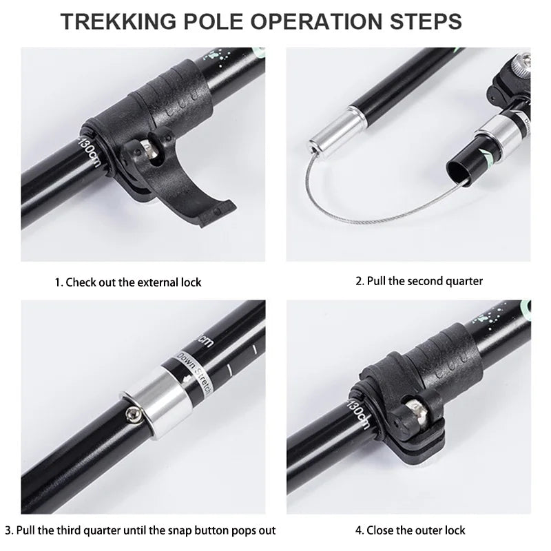 Telescopic Folding Trekking Pole