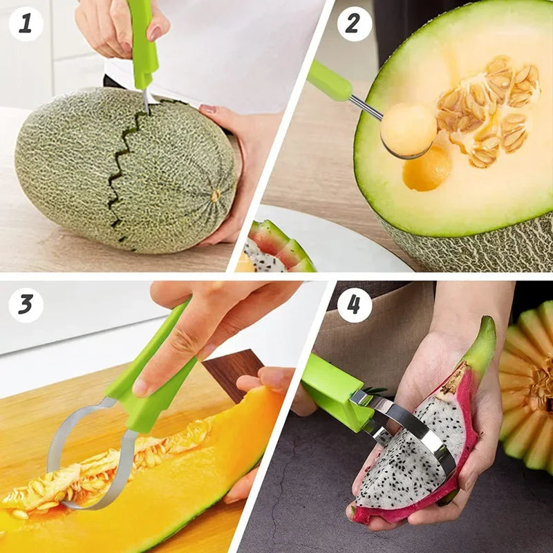 4-in-1 Watermelon Slicer & Fruit Carving Tool