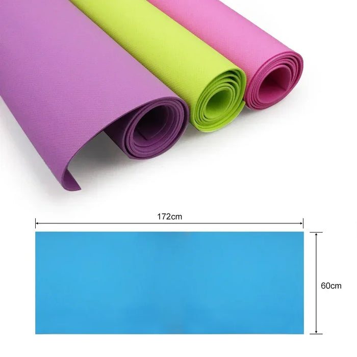 6MM Thick EVA Yoga Mat – Anti-Skid Fitness Mat for Yoga, Pilates, and Exercise