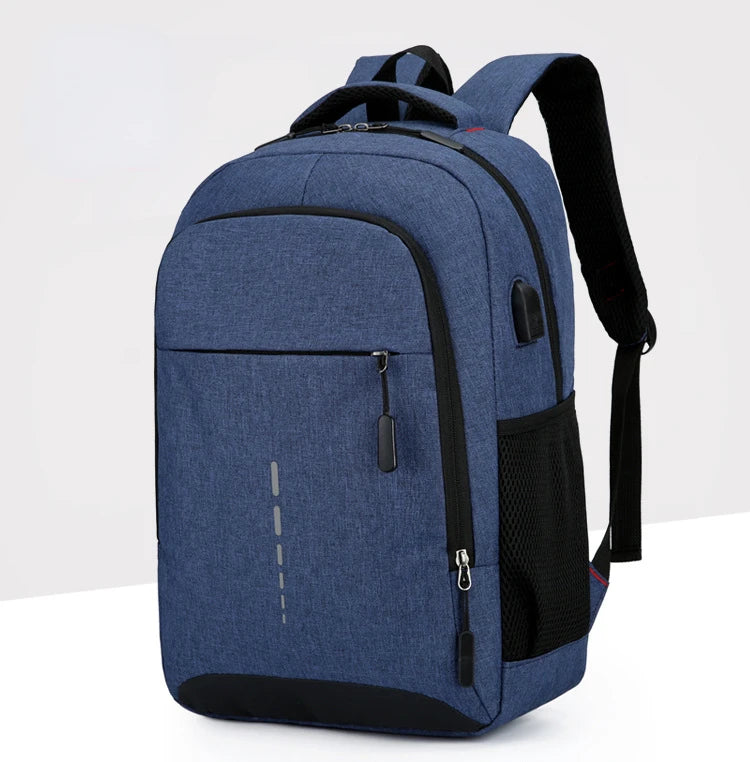 Classic Men Waterproof Backpack USB Charging Casual Travel Backpack Men Large Capacity Travel Laptop Backpack School Bag