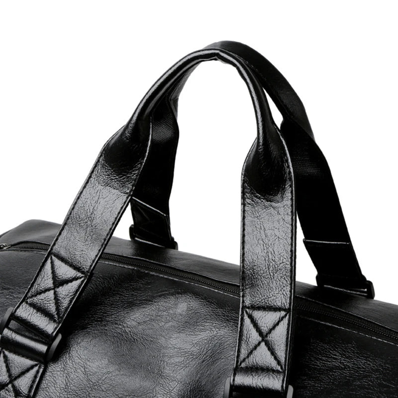 Gym Bag Leather Sports Bags Dry Wet Bags For Men Women Training for Shoes Fitness Yoga Travel Storage Luggage Shoulder Sport Bag