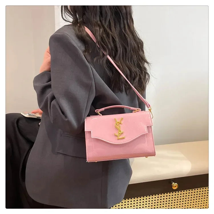New Arrival 2025 Spring: Structured Textured Crossbody - Envelope Style, Detachable Chain, Women's Purse for Work & Events