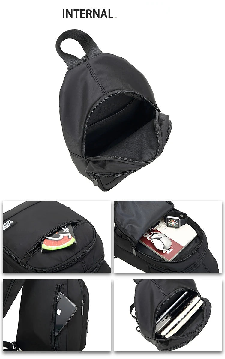 Casual Mini Men's Backpack Multifunction Lightweight Chest Bag Outdoor Backpacks Travel Small Backpack Men Chest Shoulder Bag