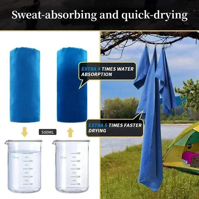 Quick-Drying Microfiber Sports Towels with Storage Bag