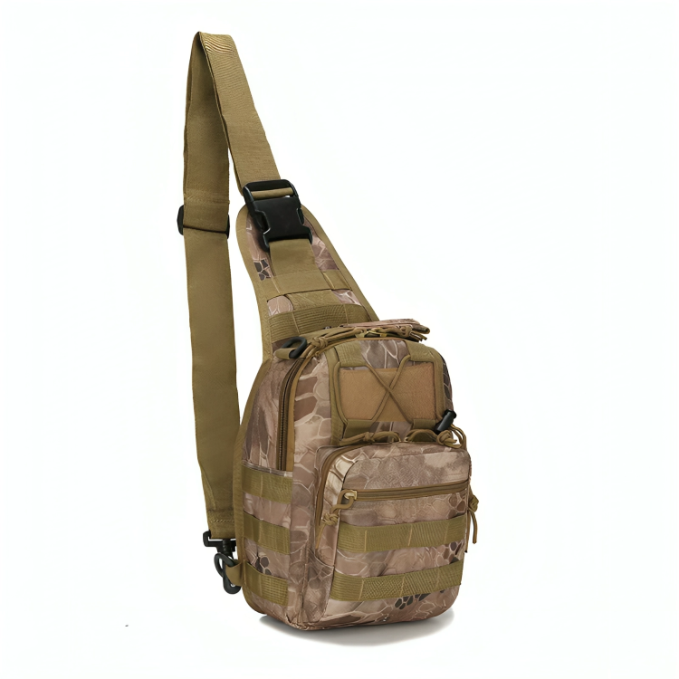 Men’s Tactical Multi-Use Chest Bag for Outdoor Adventures Black, 10.62 x 8.26 x 6.29 in