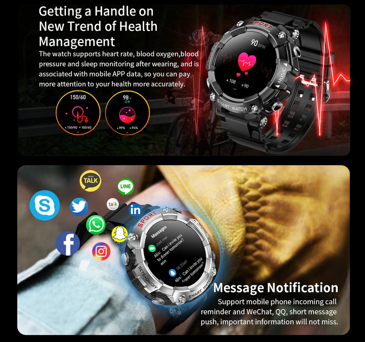 2023 3-in-1 Smartwatch with Wireless Earbuds