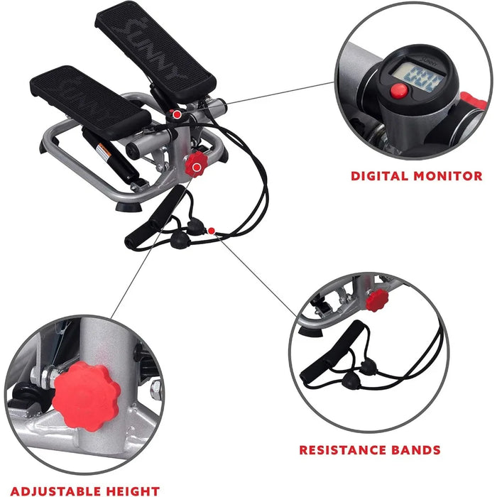 Mini Stepper with Resistance Bands