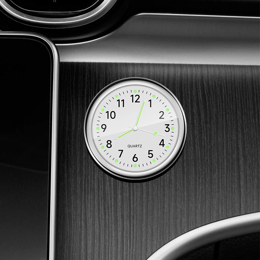 40MM Luminous Car Dashboard Clock – Waterproof Mini Quartz Clock