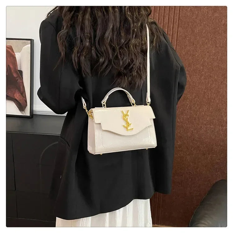 New Arrival 2025 Spring: Structured Textured Crossbody - Envelope Style, Detachable Chain, Women's Purse for Work & Events