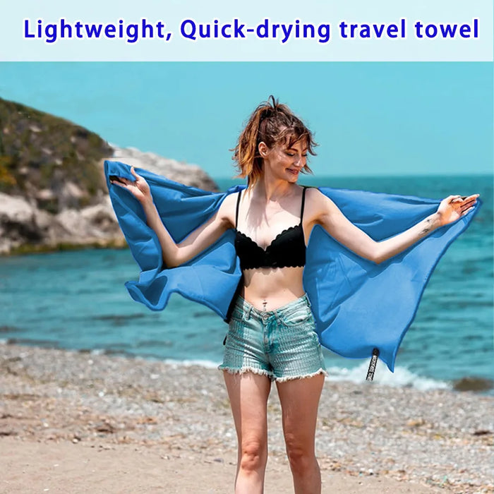 Quick-Dry Microfiber Sports Towel for Travel & Outdoor Activities