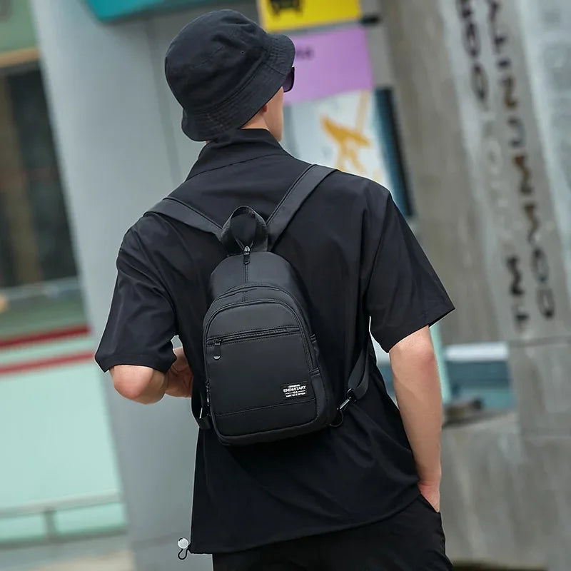 Casual Mini Men's Backpack Multifunction Lightweight Chest Bag Outdoor Backpacks Travel Small Backpack Men Chest Shoulder Bag