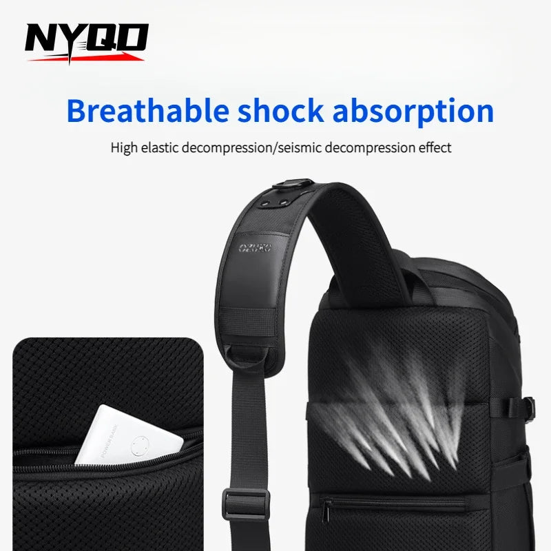 Mens Large Capacity Sports Waterproof Chest Bag Men Tactical Multifunctional Crossbody Bag Travel Shoulder Bags Рюкзаки Мужские