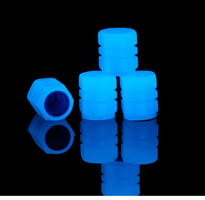 Luminous Tire Valve Caps (4-Pack)