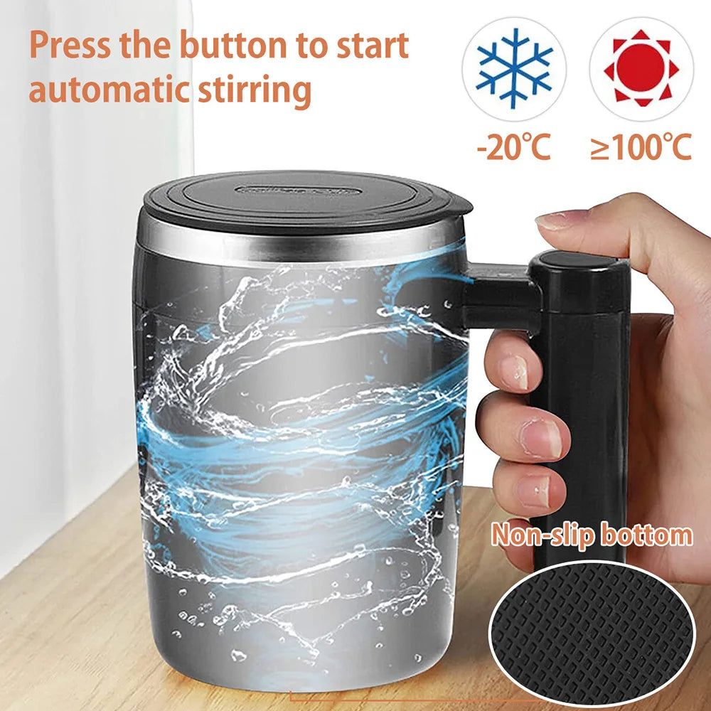 Automatic Self-Stirring Magnetic Mug