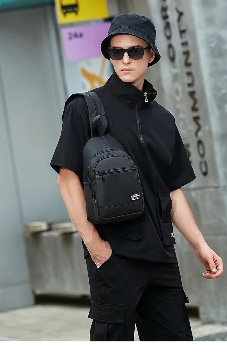 Casual Mini Men's Backpack Multifunction Lightweight Chest Bag Outdoor Backpacks Travel Small Backpack Men Chest Shoulder Bag