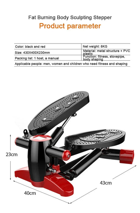 Silent Stepper Machine - Multifunctional Foot Pedal Hydraulic Fitness Equipment