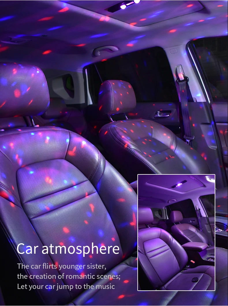 LED Car Foot Light – RGB Atmosphere Lights with Wireless Remote Control