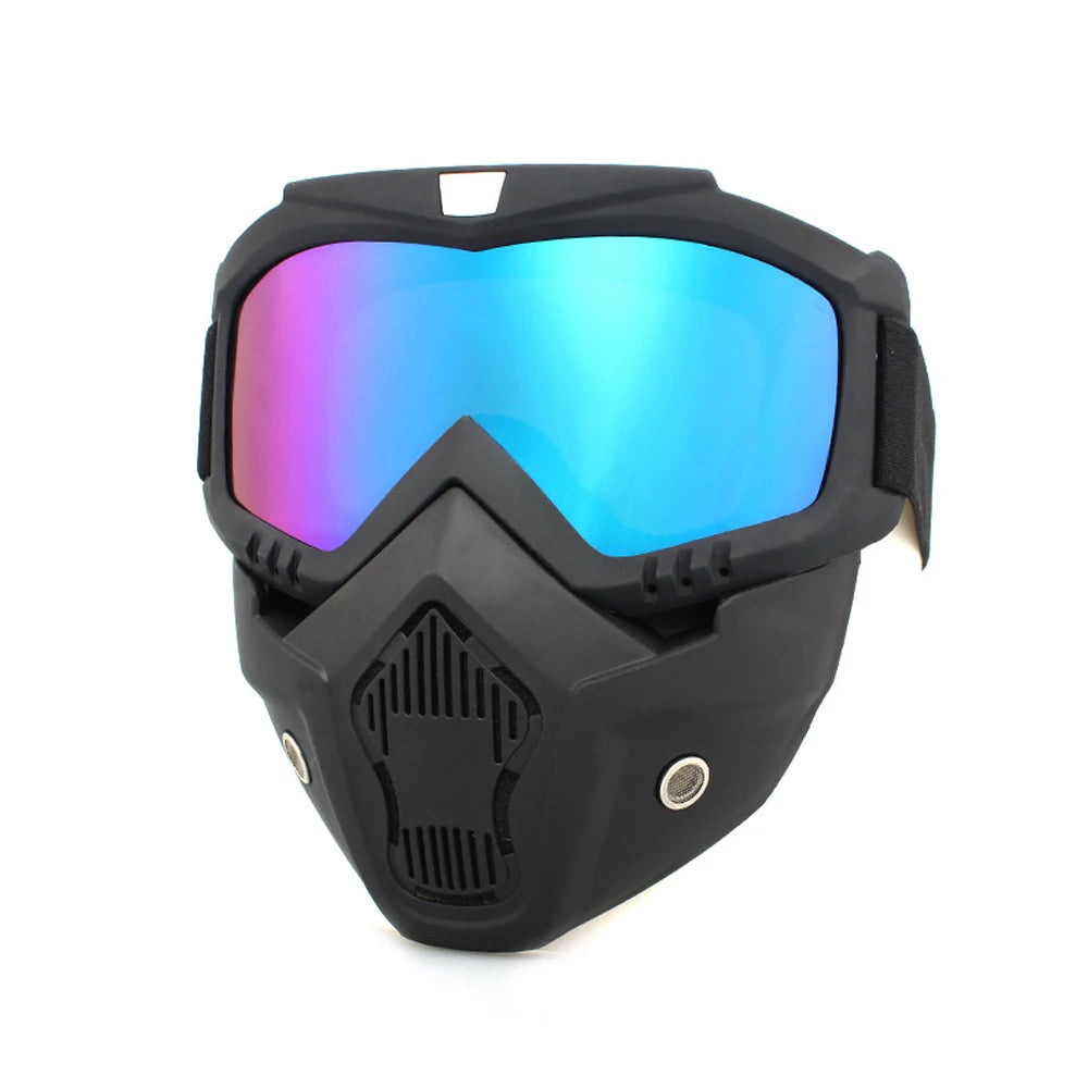 Protective Mask with Windproof Goggles for Riding & Sports