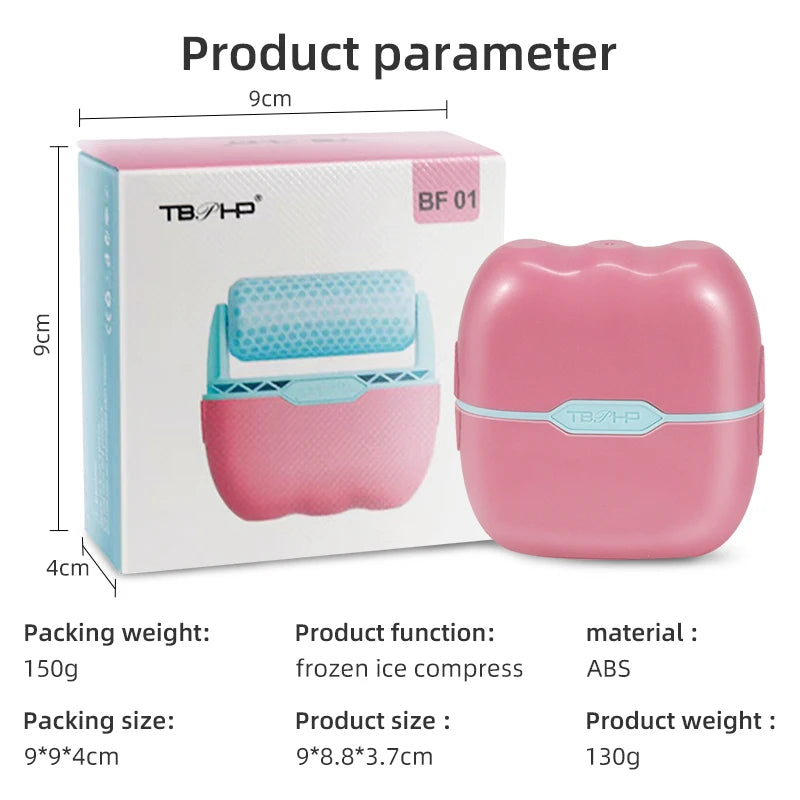 Cool Facial Eye Massage Face Ice Roller Double Roller Relieve Fatigue Pain Redness Skin Tighten Face Lift Reduce Swell Iceroller