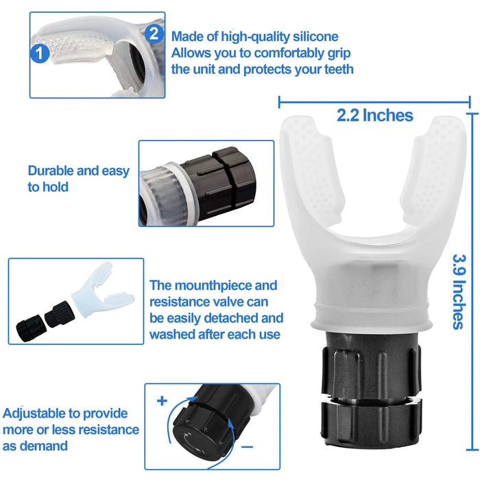 Breathing Trainer – Adjustable Lung Capacity Exerciser