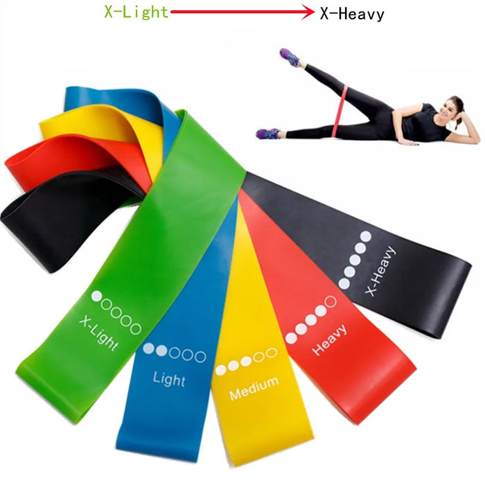 5Pcs/Set Yoga Resistance Bands – Elastic Bands for Pilates, Strength Training, and Workout