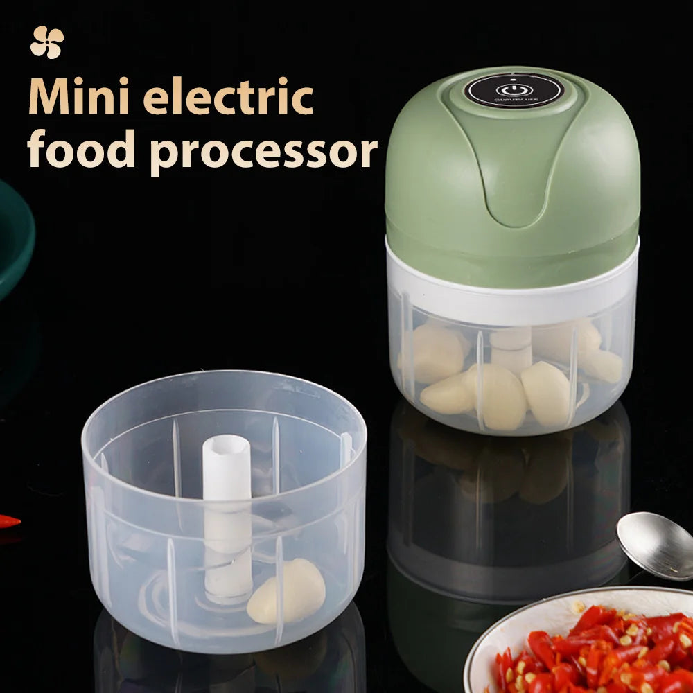 Mini Electric Food Processor - USB Charging Vegetable & Meat Chopper