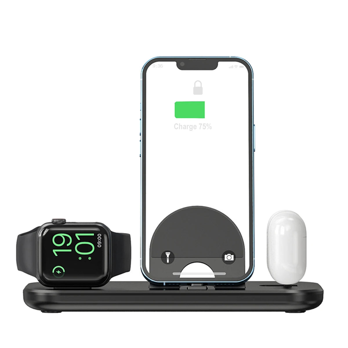 3-in-1 Wireless Charging Station for Apple Devices