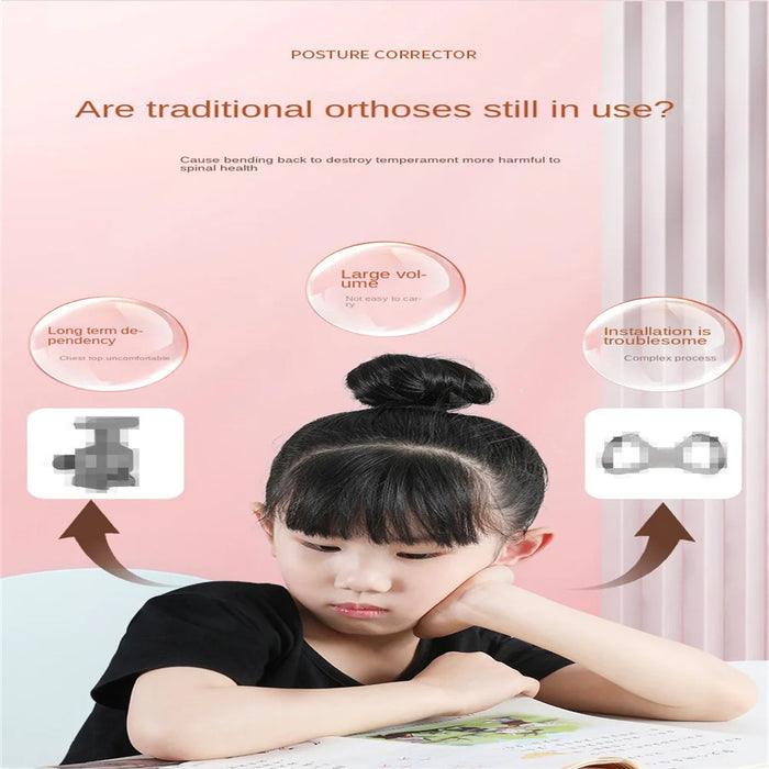 Smart Sensor Posture Corrector With Vibration Anti Humpback Invisible Correction Belt Adult Child Body Back Shaping Corrector