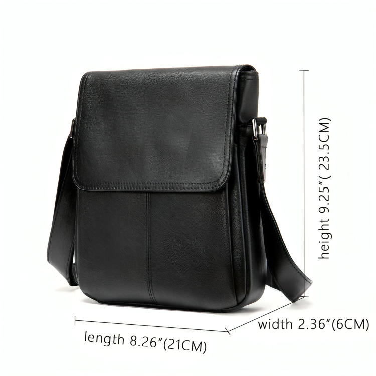 Men's Genuine Leather Shoulder Bag Messenger Crossbody Bag for Travel Work Business Leather Purse