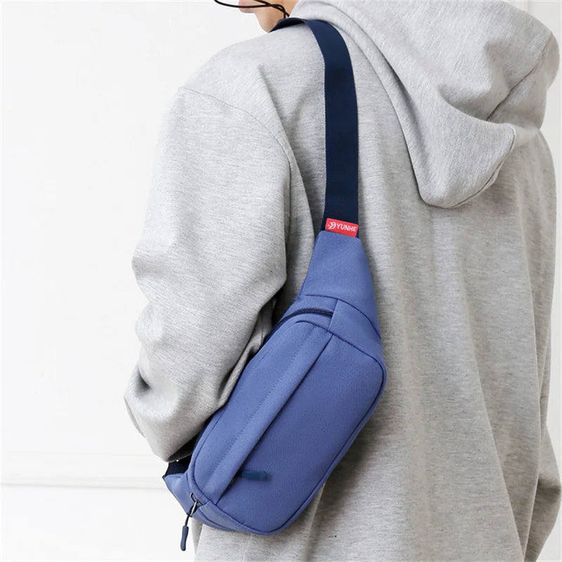 Unisex Canvas Waist Bag – Small Crossbody Fanny Pack for Men and Women