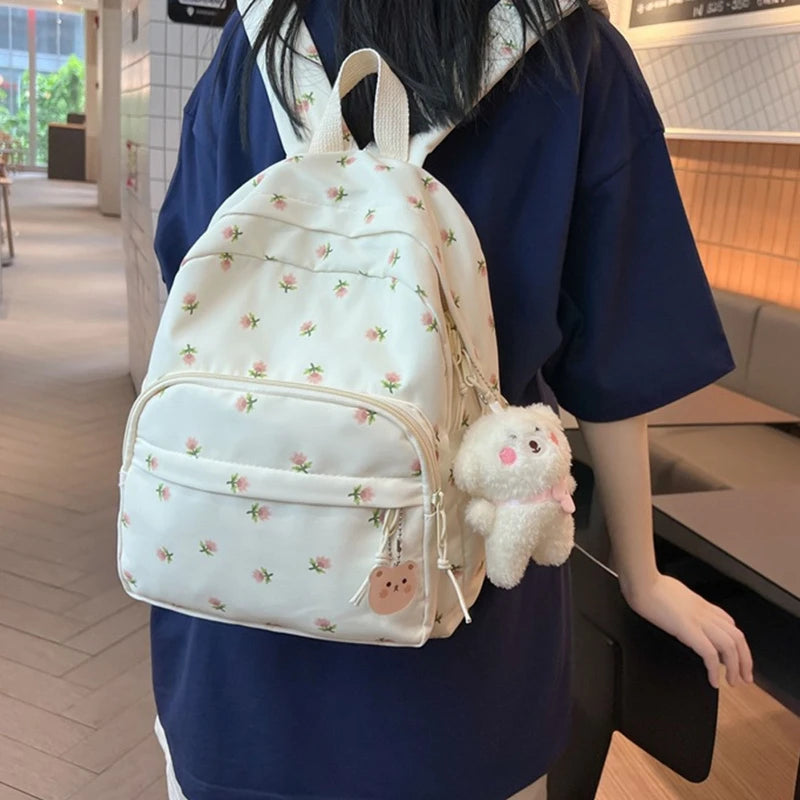 Black color variation of Thinkthendo backpack purse