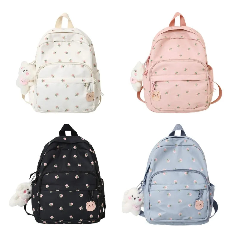 Model wearing water resistant bag with casual outfit