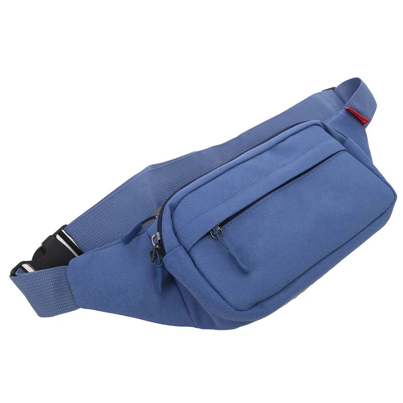 Unisex Canvas Waist Bag – Small Crossbody Fanny Pack for Men and Women