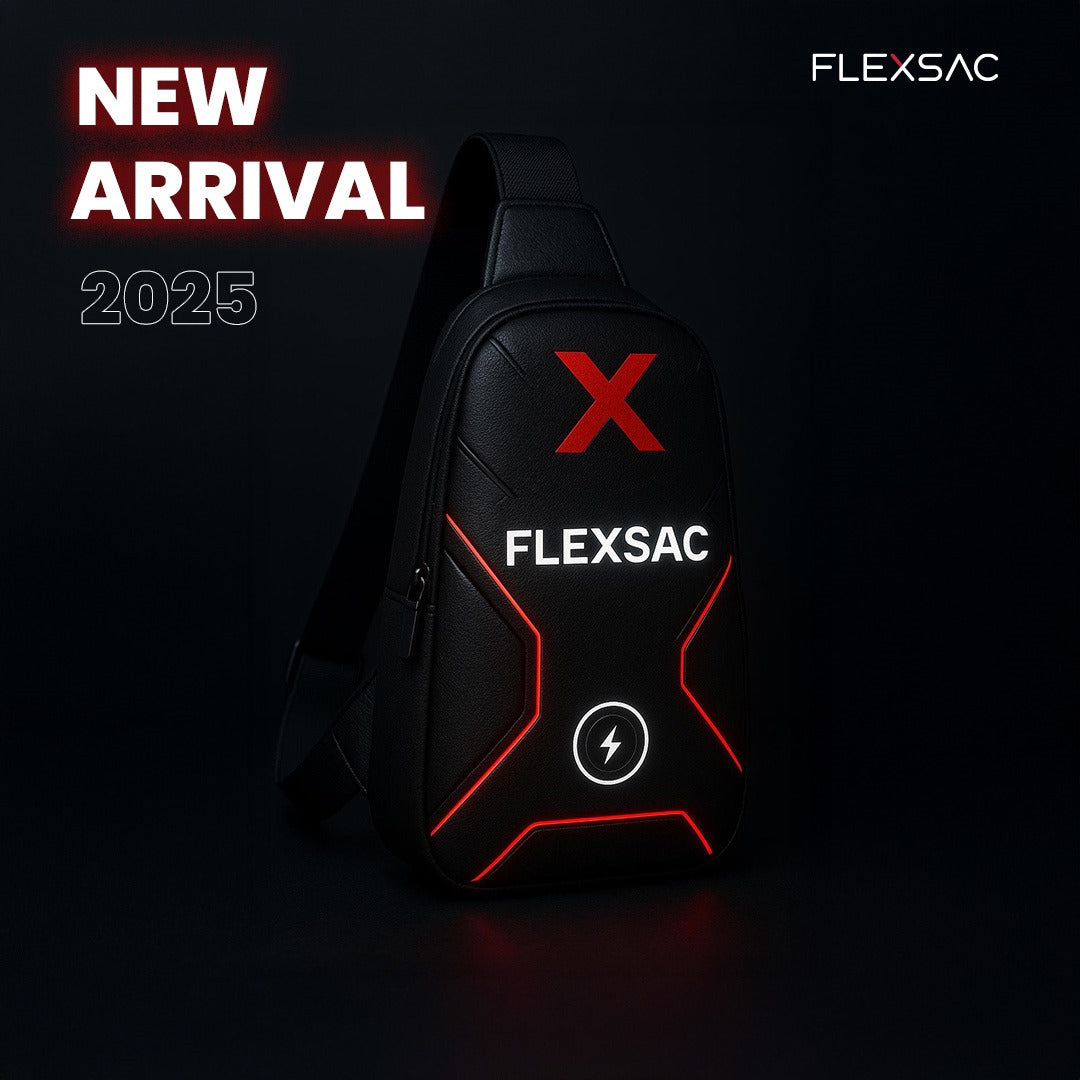 FLEXSAC PixelGlow Sling Bag – Futuristic LED Tech Crossbody