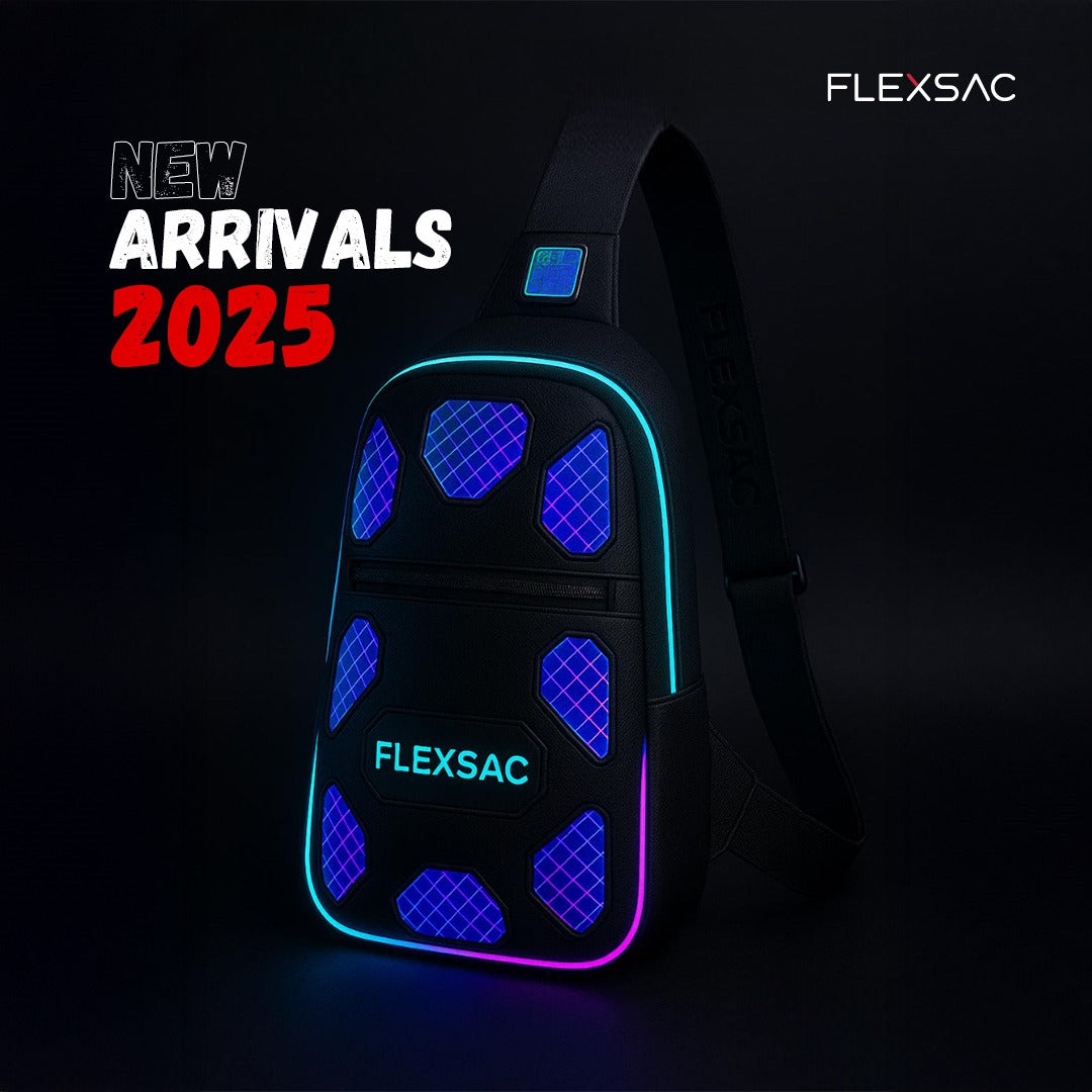 FLEXSAC PixelGlow Sling – LED-Infused Techwear Bag