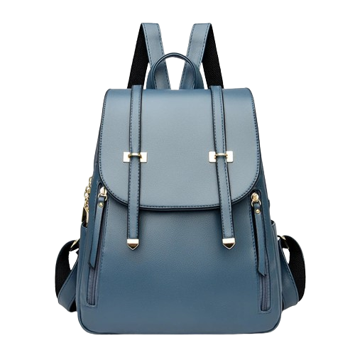 Side profile showing softback shape and belt decoration