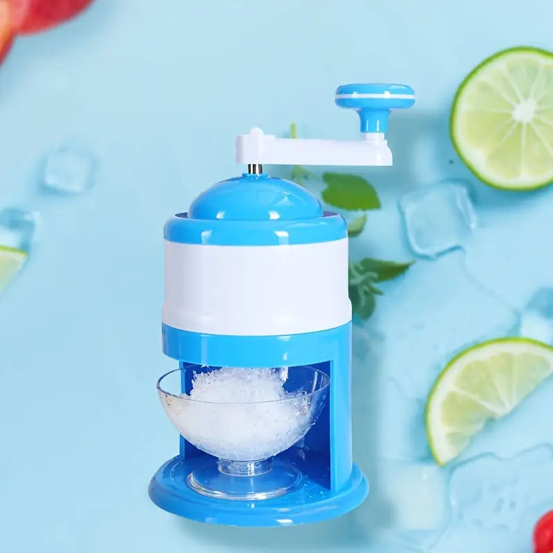 Portable Hand Crank Ice Crusher & Snow Cone Maker