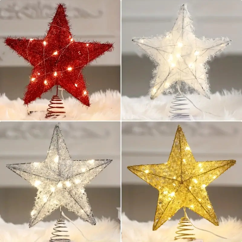 LED Christmas Star Tree Topper