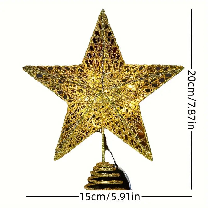 LED Christmas Star Tree Topper