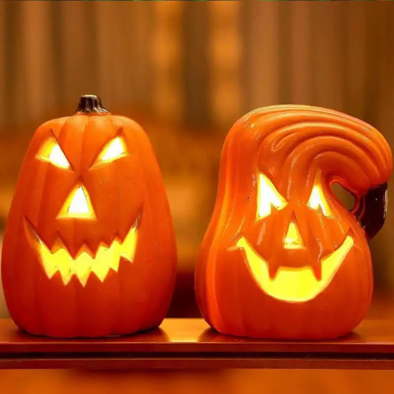 Glowing Halloween Pumpkin Lantern